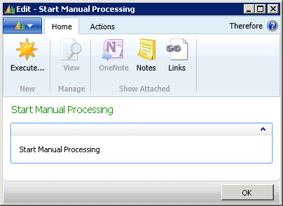 Figure 46: Start manual processing
