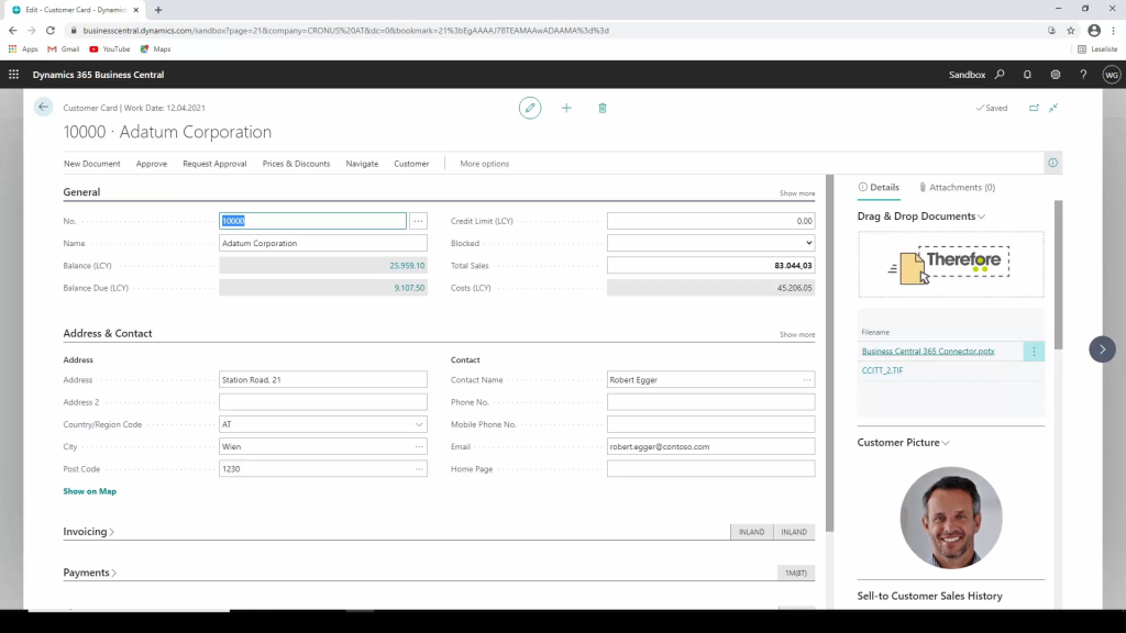 Integration with Business Central