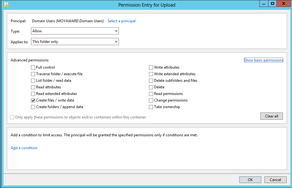 Pantalla de ejemplo de Windows Server 2012