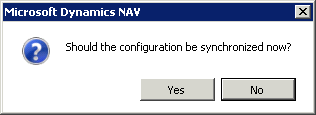 Figure 4: Synchronization of configuration