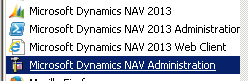 Figure 24: Microsoft Dynamics NAV Administration