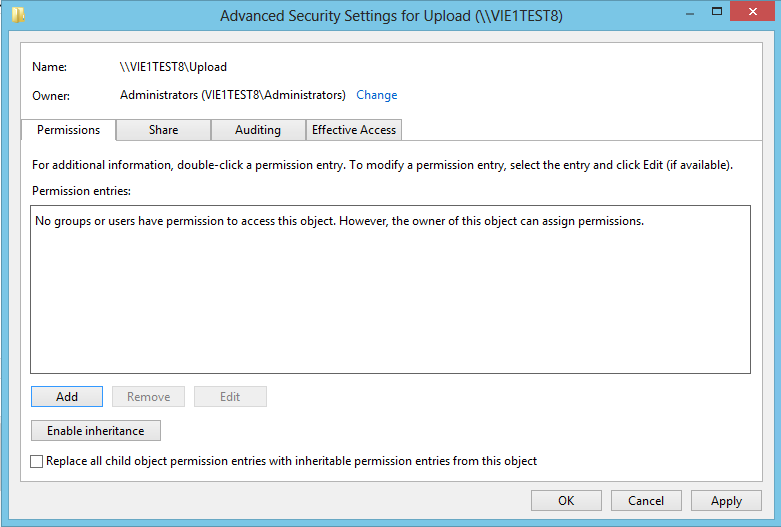Example screenshot from Windows Server 2012