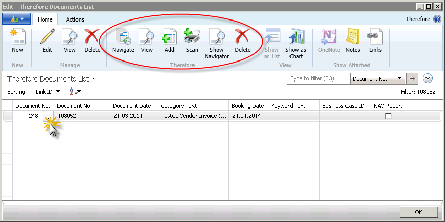 Figure 34: Therefore™ Documents List