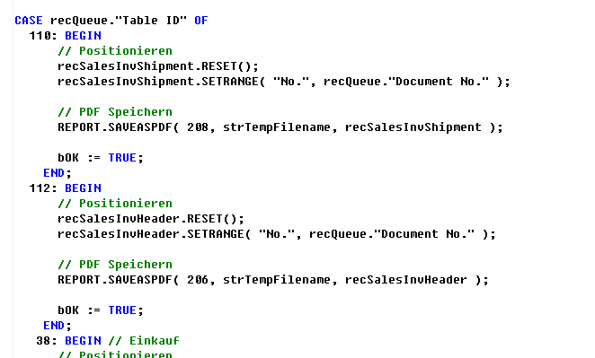 Figure 10: Codeunit 52101149 (CreatePDF() Function)