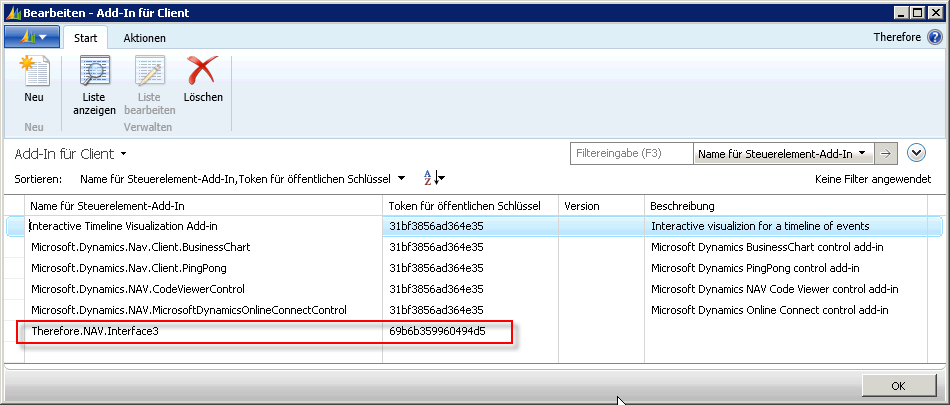 Figure 27: Table 2000000069 (Client Add-in) – Control-Add-In element name and token for public key